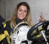 Anaïs Camizuli - L'équipe de l'émission "Le Mag" sur NRJ 12 fait du Karting à Wissous le 9 avril 2014. 