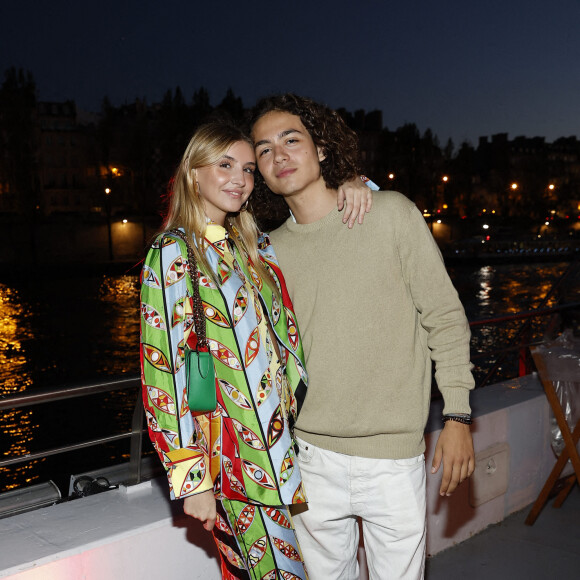 Vittoria de Savoie et un ami lors de la soirée d'anniversaire de Joalukas Noah, fils de Yannick Noah et Isabelle Camus, pour ses 18 ans à Paris le 10 juin 2022. © Cyril Moreau / Bestimage 