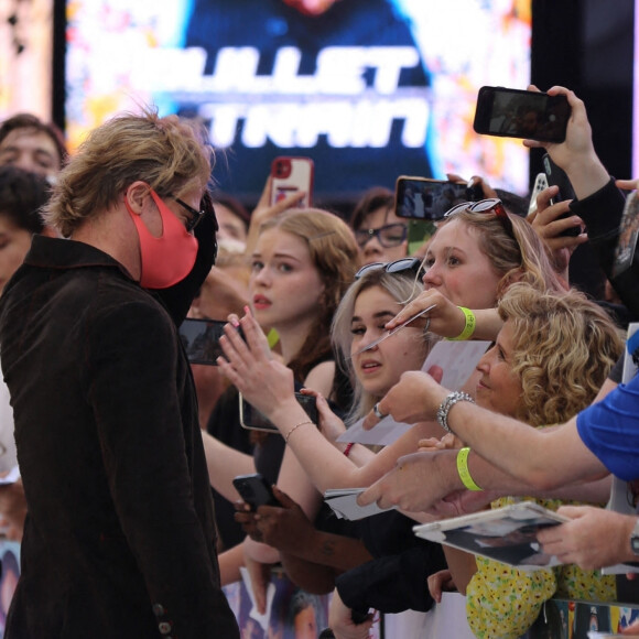 Brad Pitt à la première du film "Bullet Train" à Londres, le 20 juillet 2022. 
