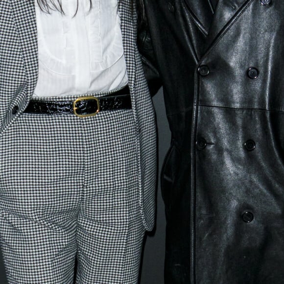 Charlotte Gainsbourg et son fils Ben Attal - Photocall du défilé Saint Laurent collection Printemps-Eté 2022 lors de la fashion week à Paris, le 28 septembre 2021. © Olivier Borde/Bestimage 