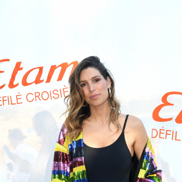 Laury Thilleman - Photocall lors du défilé Etam Croisière 2022 au Domaine de Murtoli, Corse le 12 mai 2022 © Rachid Bellak / Bestimage 