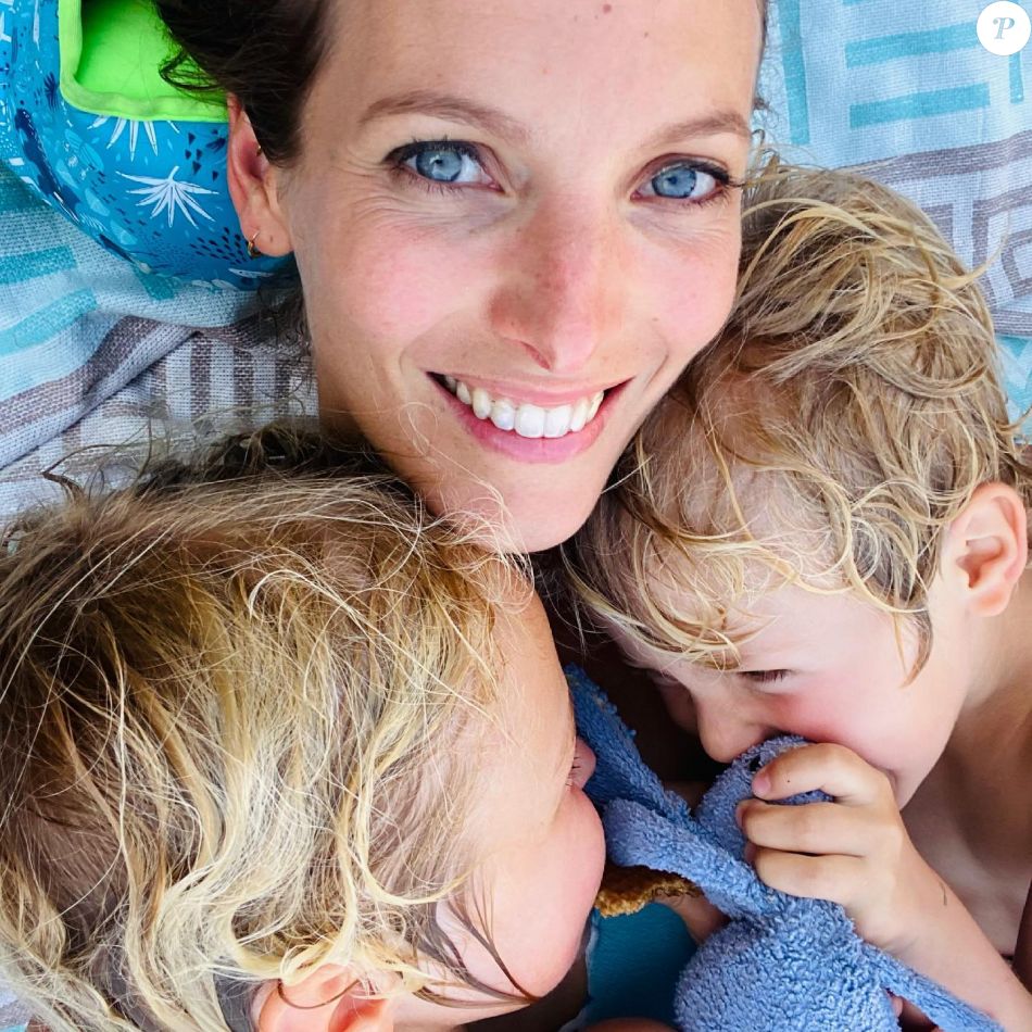 Elodie Varlet comblée avec ses deux fils