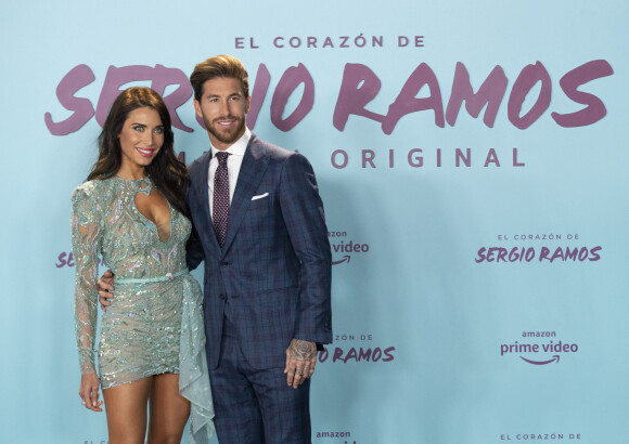 Sergio Ramos avec sa compagne Pilar Rubio - Première du documentaire "Le coeur de Sergio Ramos" à Madrid le 10 septembre 2019