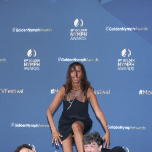 Eric Antoine, Stéphane Plaza et Karine le Marchand - Cérémonie de clôture du 61ème Festival de Télévision de Monte Carlo le 21 juin 2022. © Denis Guignebourg/Bestimage