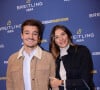 Camille Cerf (Miss France 2015) et son compagnon Cyrille lors de la soirée de réouverture de la boutique "Breitling", située rue de la Paix. Paris, le 3 octobre 2019. © Rachid Bellak/Bestimage 