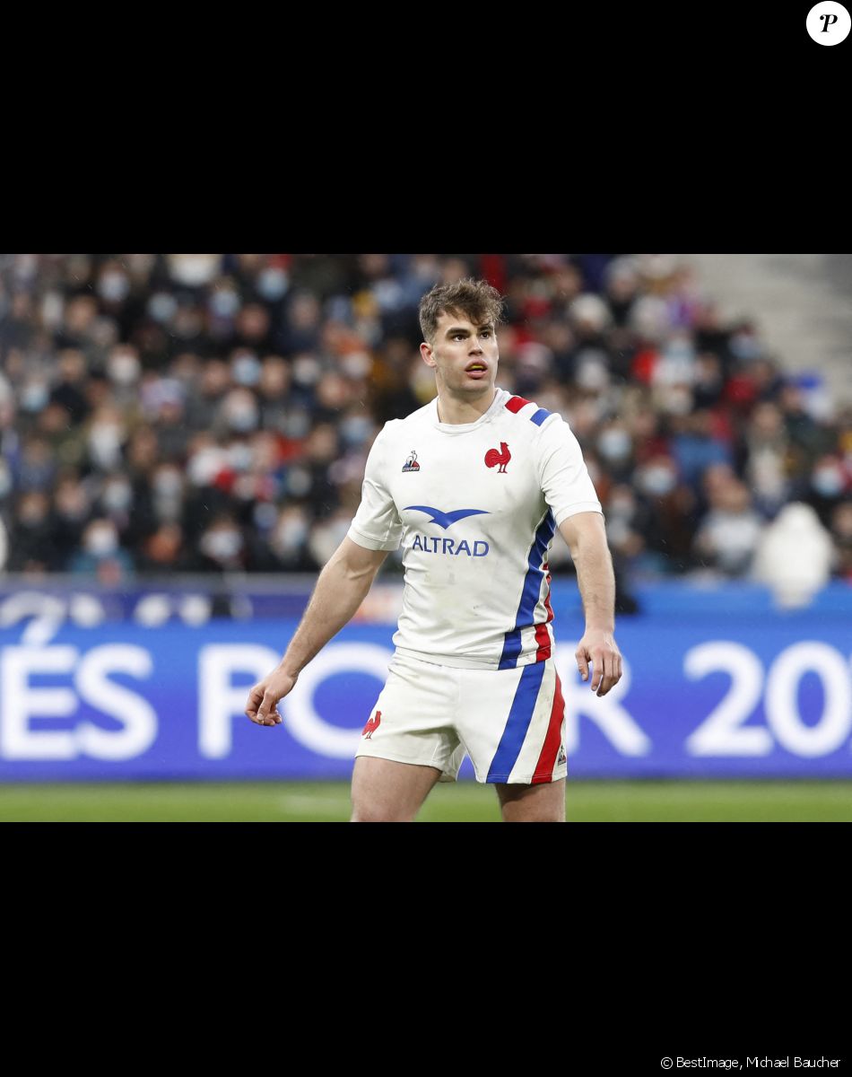 Damian Penaud (France) - Rugby, tournoi des 6 nations : La France victorieuse face à l'Italie au Stade de France à Saint-Denis. © Michael Baucher / Panoramic / Bestimage