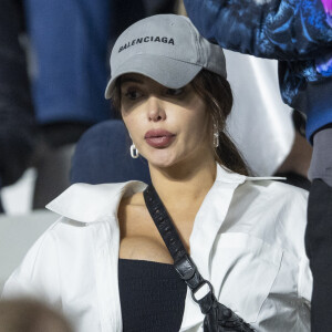 Nabilla Vergara (enceinte) - Les célébrités assistent à la victoire du Real Madrid face à Liverpool (1-0) en finale de la Ligue des Champions au stade de France. © Cyril Moreau / Bestimage