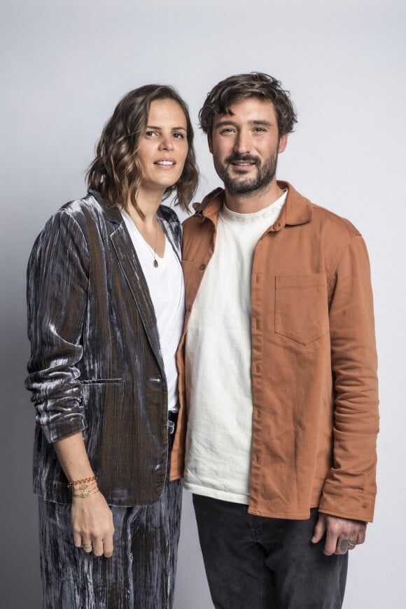 Jeremy Frerot et sa femme Laure Manaudou - Backstage - Enregistrement de l'émission "La Chanson secrète 11" à Paris, diffusée le 24 juin sur TF1. © Cyril Moreau / Bestimage 