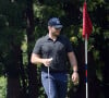 Exclusif - Chris Pratt joue au golf avec des amis à Los Angeles, le 4 août 2022.