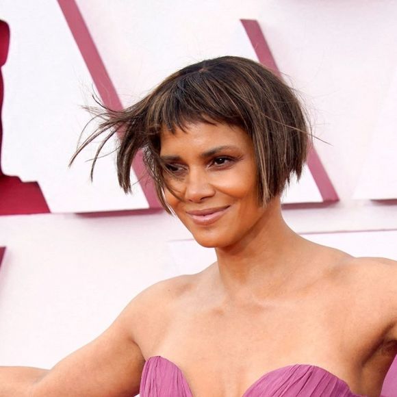 Halle Berry - Photocall - 93ème cérémonie des Oscars dans la gare Union Station à Los Angeles, le 25 avril 2021. 