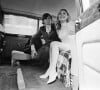 Roman Polanski et Sharon Tate lors de leur mariage à Chelsea à Londres le 20 janvier 1968