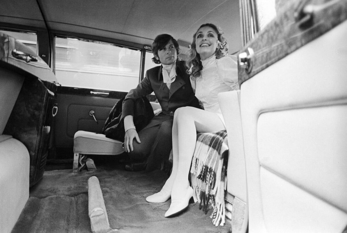 Photo : Roman Polanski et Sharon Tate lors de leur mariage à Chelsea à