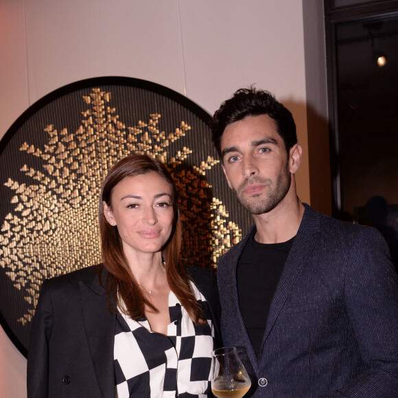 Rachel Legrain-Trapani (Miss France 2007) et son compagnon Valentin Léonard - Inauguration du restaurant italien gastronomique "Il Carpaccio" au Royal Monceau à Paris le 6 octobre 2021. © Rachid Bellak/Bestimage 