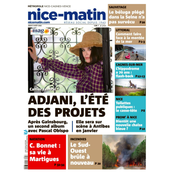 La Une de "Nice Matin" du jeudi 11 août 2022