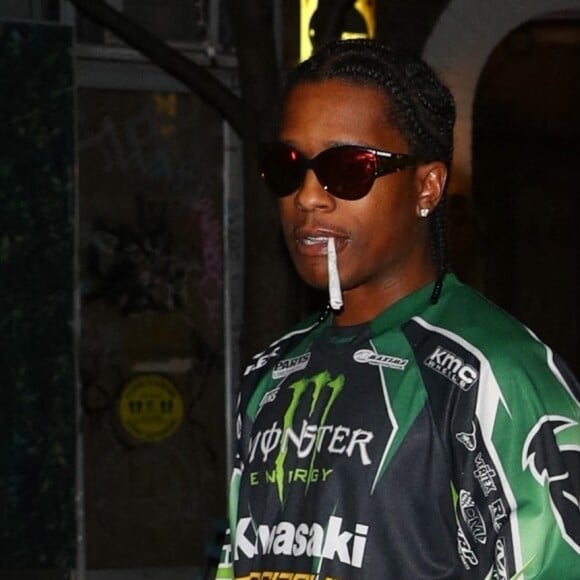 Rihanna et son compagnon ASAP Rocky arrivent au restaurant "Emilio" à New York, le 11 août 2022.