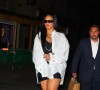 Rihanna et son compagnon ASAP Rocky arrivent au restaurant "Emilio" à New York, le 11 août 2022.