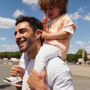 Valentin Léonard avec son fils Andrea