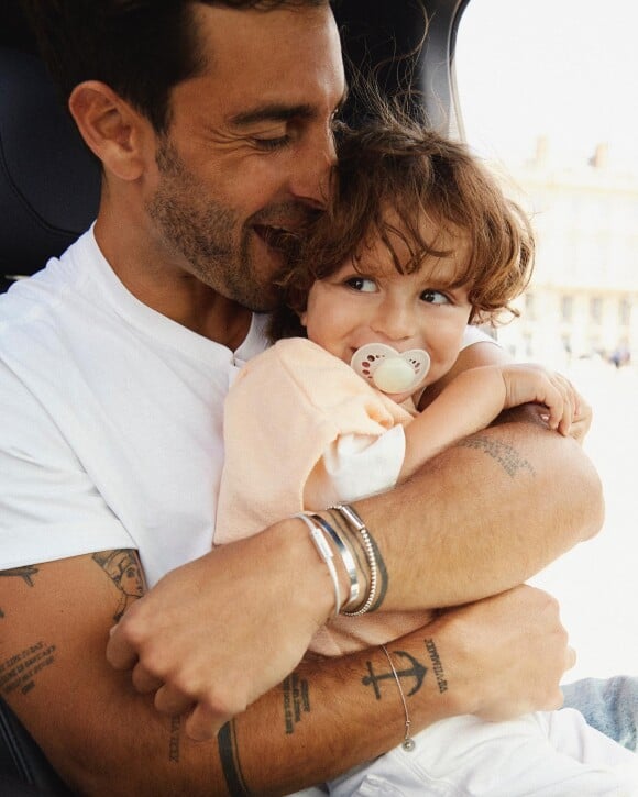 Valentin Léonard avec son fils Andrea