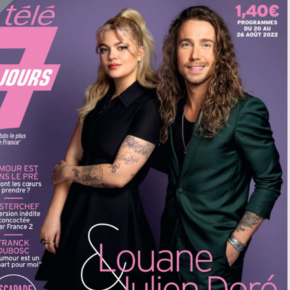 Louane et Julien Doré font la couverture de "Télé 7 Jours" à l'occasion du lancement de la huitième saison de "The Voice Kids"