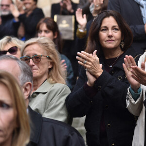 Cristiana Reali - Obsèques de François Florent ( François Eichholtzer, fondateur du Cours Florent d'art dramatique à Paris) en l'église Saint Roch à Paris, France, le 4 octobre 2021. © Bestimage