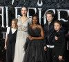 Angelina Jolie et ses enfants Vivienne, Zahara, Shiloh et Knox Jolie-Pitt assistent à l'avant-première du film "Maléfique : Le Pouvoir du mal" à l'Imax Odeon de Londres, le 9 octobre 2019.