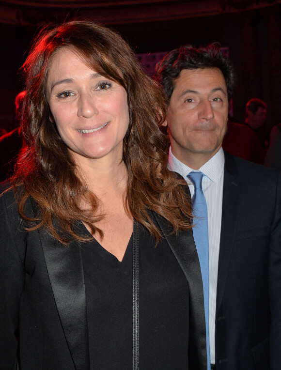 Daniela Lumbroso et son mari Eric Ghebali - Lancement de la chaîne i24News au Pavillon Cambon à Paris.