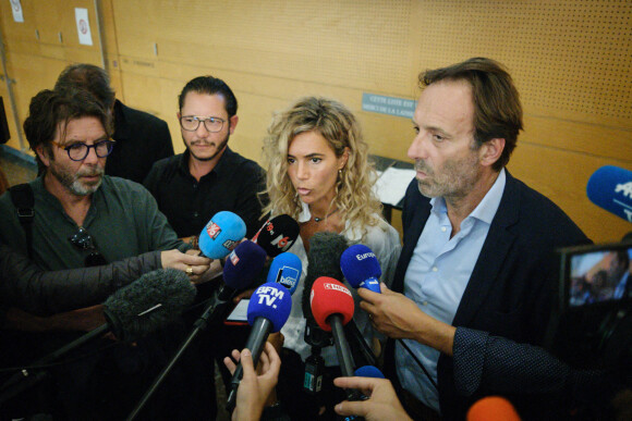 Jean-Baptiste Alary, Emmanuelle Franck et Alexandre Martin, les avocats de Cédric Jubillar au tribunal de Toulouse le 9 juin 2022