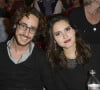Thomas Hollande et Joyce Jonathan - People au concert de Celine Dion au POPB de Paris, le 29 novembre 2013. 