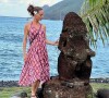 Carole Dechantre en vacances en Polynésie. Le séjour de rêve a viré au cauchemar quand son mari a été victime d'un accident.