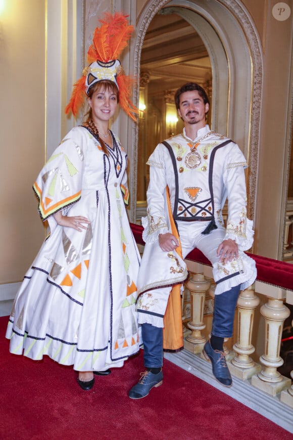 Reine Marie Koch et Jérémy Duffau - Conférence de presse du 15ème festival d'opérette de la ville de Nice le 13 septembre 2016