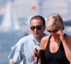 Diana, princesse de Galles et Dodi Al Fayed en vacances à Saint-Tropez en juillet 1997