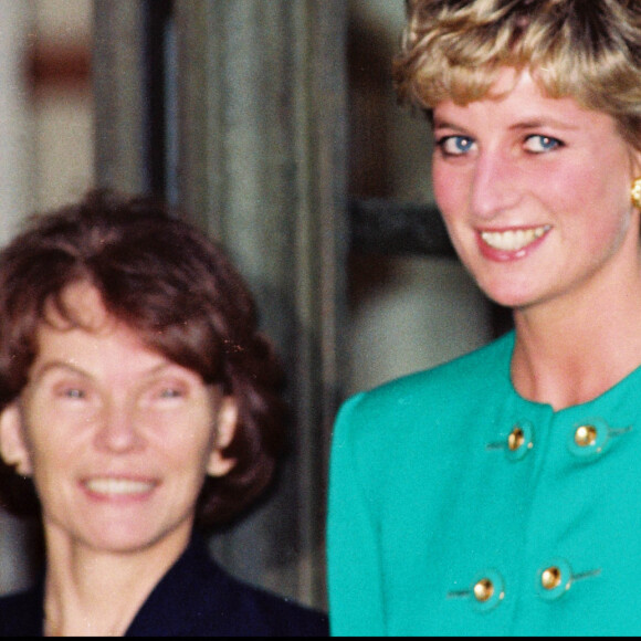 Lady Diana et Danielle Mitterand à Paris