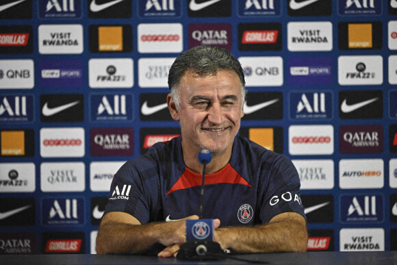 Conférence de presse de Christophe Galtier, nouvel entraîneur du PSG à Paris. © JB Autissier / Panoramic / Bestimage 