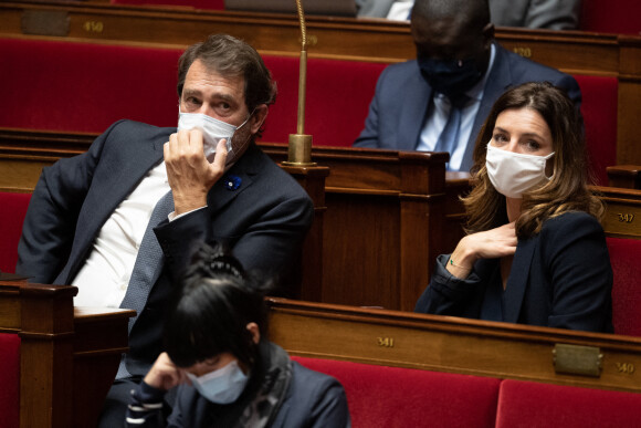 Christophe Castaner et Coralie Dubost à l'Assemblée nationale le 10 novembre 2020