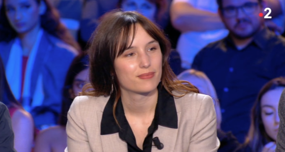 Victoria Mas dans "On n'est pas couchés" (France 2) le 21 septembre 2019.