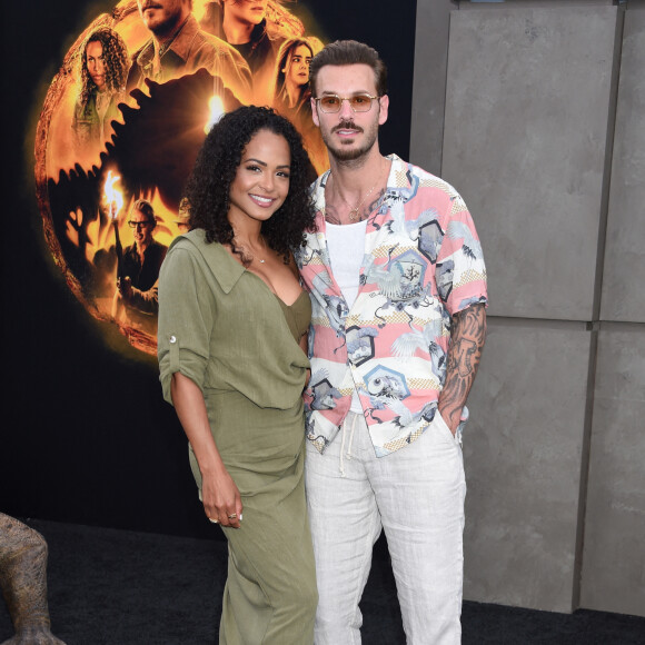 Christina Milian et son mari M Pokora (Matt Pokora) à la première du film "Jurassic World Dominion" à Los Angeles.