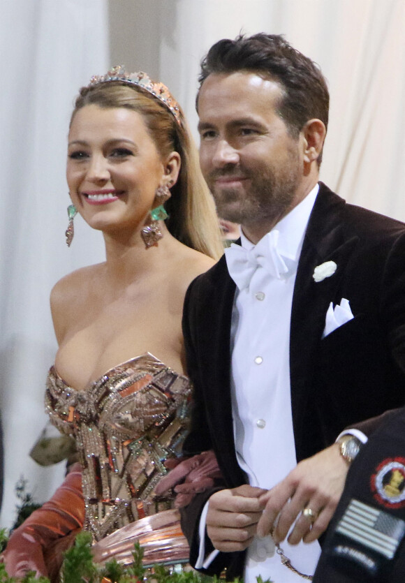 Ryan Reynolds et Blake Lively - Les célébrités arrivent à la soirée du "MET Gala 2022 : In America: An Anthology of Fashion" à New York, le 2 mai 2022. 
