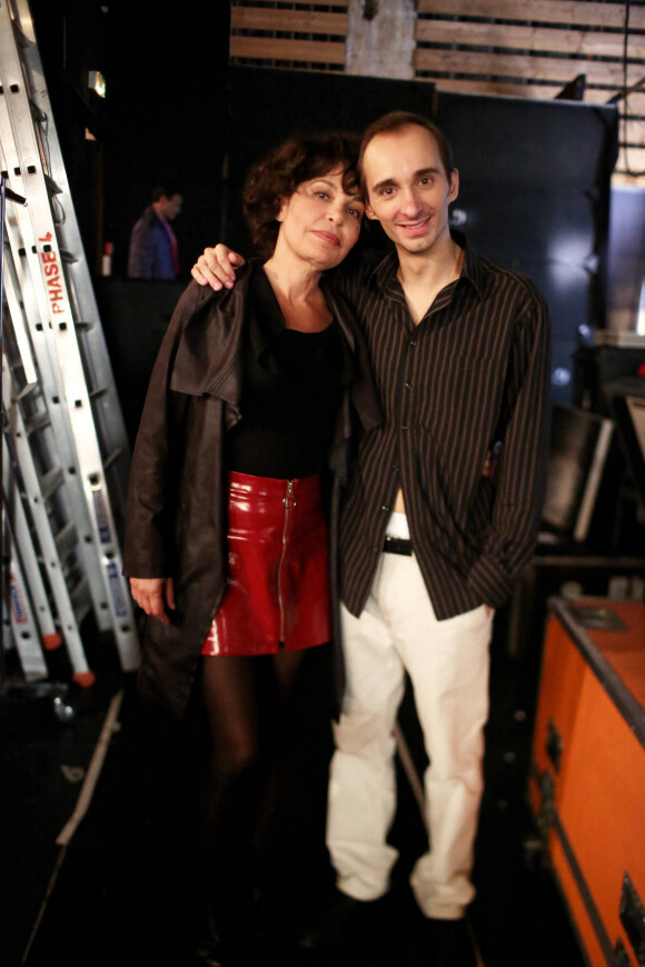 Exclusif - Isabelle Mergault et Nicolas Lumbreras en backstage - Enregistrement de la pièce de théâtre "On refait le boulevard" au théâtre de la porte Saint-Martin à Paris, France, le 10 octobre 2016 pour une diffusion le vendredi 21 octobre à 20h55 sur France 3. © Gouhier-Jacovides/Bestimage