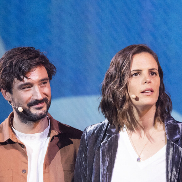 Exclusif - No Web - No Tabloids - Jeremy Frerot et sa femme Laure Manaudou - Surprises - Enregistrement de l'émission "La Chanson secrète 11" à Paris, diffusée le 24 juin sur TF1. © Cyril Moreau / Bestimage 