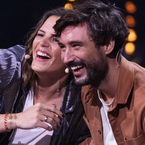 Exclusif - Laure Manaudou et son mari Jérémy Frérot - Enregistrement de l'émission "La Chanson secrète 11" à Paris © Cyril Moreau / Bestimage 