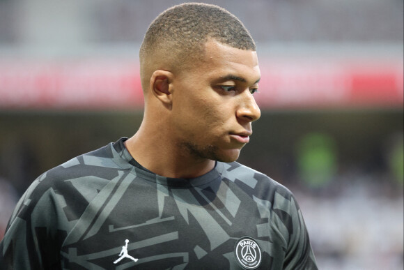 Kylian Mbappé au stade Pierre Mauroy le 21 août 2022. © Laurent Sanson / Panoramic / Bestimage 