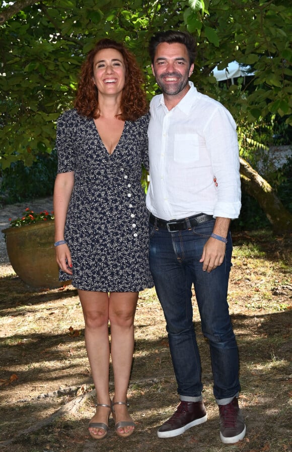 Lauriane Escaffre et Yvonnick Muller au photocall du film "Maria rêve" lors du 15ème festival du film francophone de Angoulême, France, le 27 août 2022