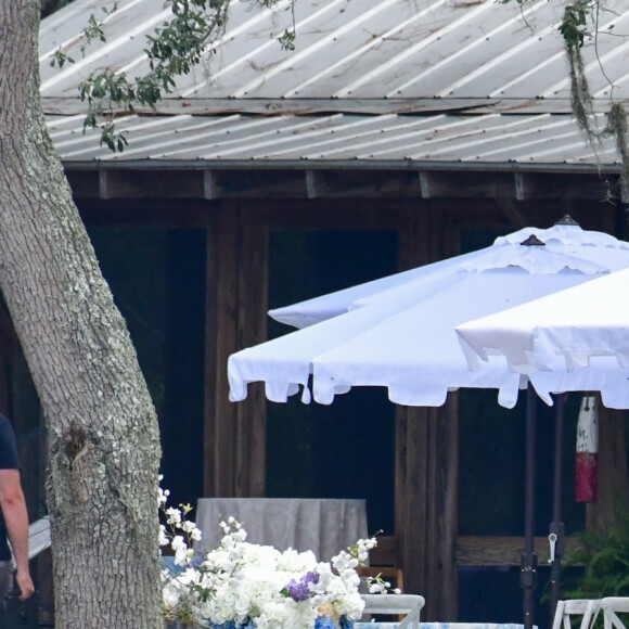 Exclusif - No Web - Les invités lors du brunch au lendemain du mariage de Jennifer Affleck (Lopez) et Ben Affleck, dans le domaine de Riceboro, à Savannah en Georgie. Le 21 août 2022