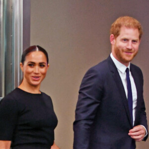 Le prince Harry, duc de Sussex et Meghan Markle, duchesse de Sussex, lors de la célébration du "Nelson Mandela International Day" au siège de l'ONU à New York.