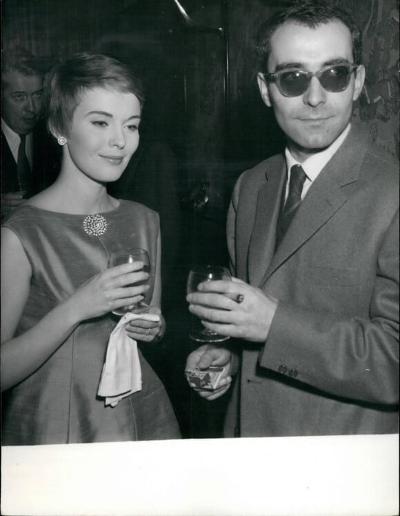 Jean Seberg et Jean-Luc Godard en 1960