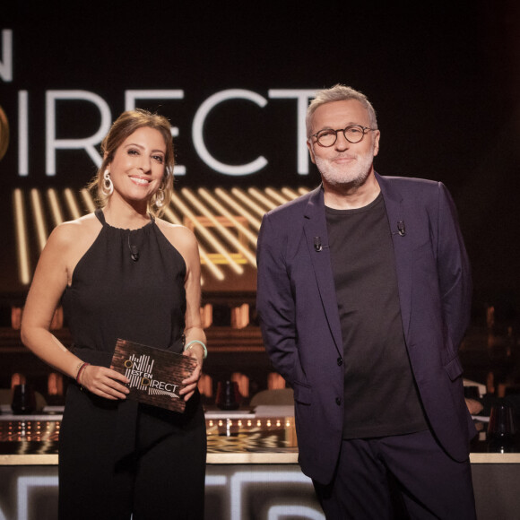 Léa Salamé, Laurent Ruquier lors de la dernière émission de L.Ruquier pour "On Est En Direct (OEED)", présentée par L.Ruquier et L.Salamé, et diffusée en direct sur France 2, à Paris, France, le 4 juin 2022. © Jack Tribeca/Bestimage 