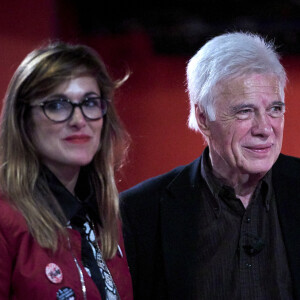 Exclusif - Guy Bedos et sa fille Victoria Bedos - La Belgique rend hommage à Guy Bedos, au théâtre 140, là où il a débuté sa carrière d'artiste. Une soirée était organisée dans le cadre du Brussels Film Festival en présence d'amis et d'artistes - Bruxelles le 18 juin 2016