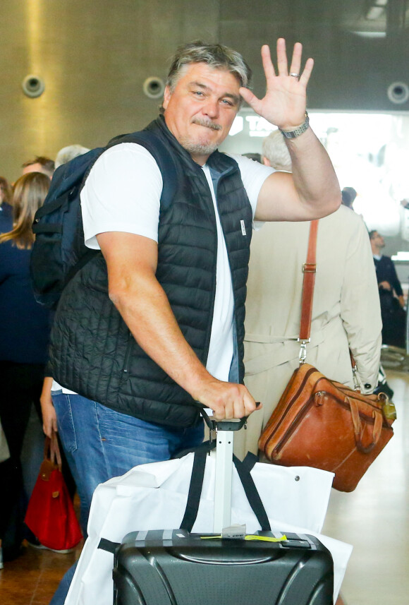 Exclusif - David Douillet à l'aéroport de Paris-Charles-de-Gaulle, à Roissy-en-France, France, le 15 septembre 2017. © CVS/Bestiumage