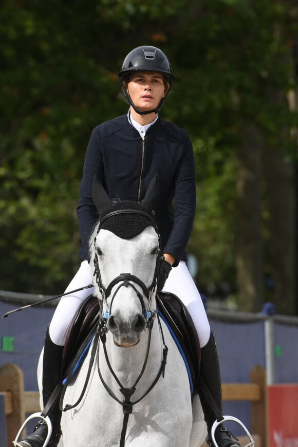 Marina Hands sur Copyright en détente du Prix Geberit lors de la 8ème édition du "Longines Paris Eiffel Jumping" au Champ de Mars à Paris, France, le 26 juin 2022. © Perusseau-Gorassini-Tribeca / Bestimage 