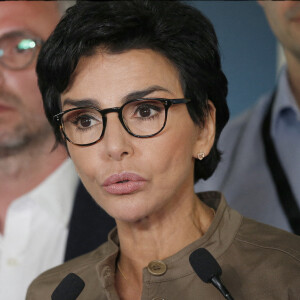 Déclaration de Rachida Dati au soir du deuxième tour des élections municipales. Paris, QG de campagne, Boulevard de Sébastopol, le 28 juin 2020. © Alain Guizard / Bestimage